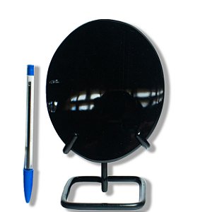 Espelho Obsidiana Negra Oval Pedra Natural 140 a 150mm Tipo B