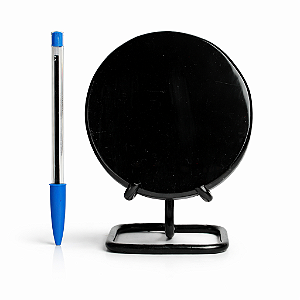 Espelho Obsidiana Negra Oval Pedra Natural 110 a 120mm Tipo B