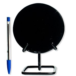 Espelho Obsidiana Negra Disco Pedra Natural 120 a 130mm Tipo B