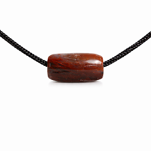 Barril Furado Longitudinal Pedra Aragonita Roxa 30mm