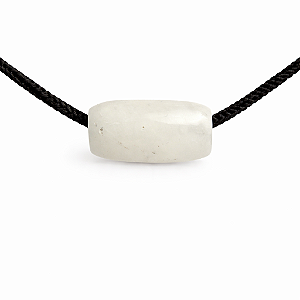 Barril Furado Longitudinal Pedra Enxofre Natural 30mm