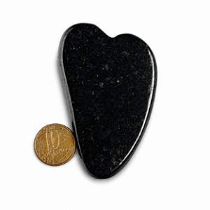 01 Gua Sha Quartzo Preto Pedra Natural Original 50g – Não é Resina