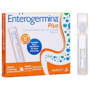 Enterogermina Plus 5 ml com 5 Flaconetes