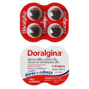 Doralgina Cartela c/4 Drageas Neo Quimica