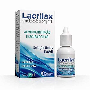 Lacrilax 5mg Colírio com 15ml