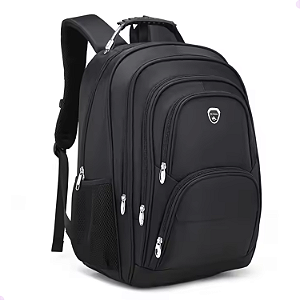 Mochila Masculina Impermeável  Reforçada Para Notebook-Preta