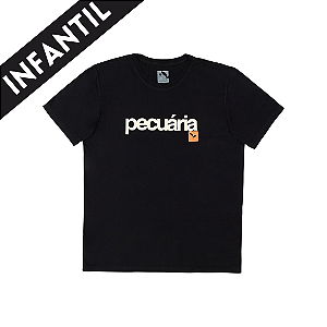 CAMISETA PECUÁRIA - PRETA | INFANTIL