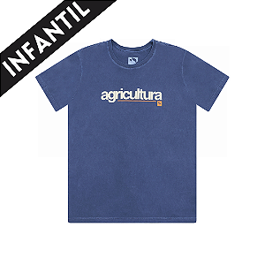 CAMISETA AGRICULTURA - ESTONADA - AZUL MARINHO | INFANTIL