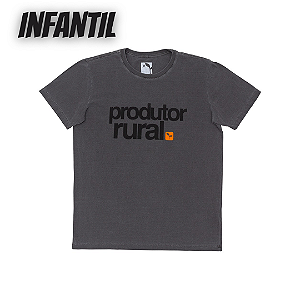 CAMISETA PRODUTOR RURAL - ESTONADA - CHUMBO | INFANTIL