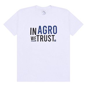 CAMISETA IN AGRO WE TRUST - BRANCA
