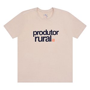 CAMISETA PRODUTOR RURAL - ESTONADA - AREIA