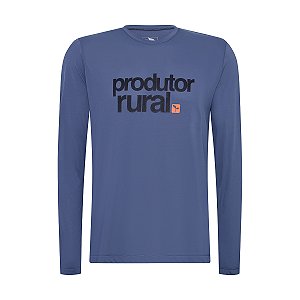 CAMISA TÉRMICA MASCULINA UV50+ | PRODUTOR RURAL - AZULADA