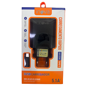Carregador TC 5.1A CAR - 12728C -