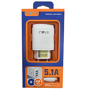 Carregador IP 5.1A CAR - 9002A