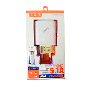 Carregador V8 5.1A CAR - 3248S