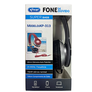 Knup Fone De Ouvido Com Fio Kp-313 COR:ROSA UNIDADE