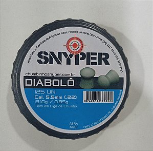 Chumbinho SNYPER diabolo 5,5 MM UNIDADE