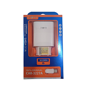 Carregador IP 3,1A CAR 3227A UNIDADE