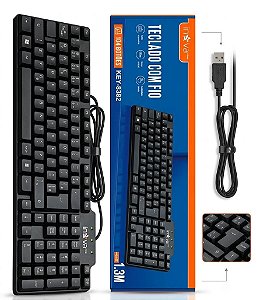 Teclado Com Fio KEY - 8382 UNIDADE