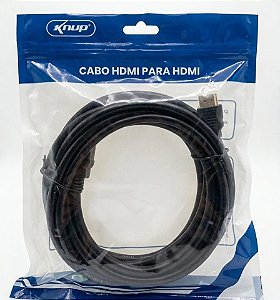 Cabo HDMI 1.4 P/ HDMI 3M KNUP PRETO KP YP 5000 UNIDADE