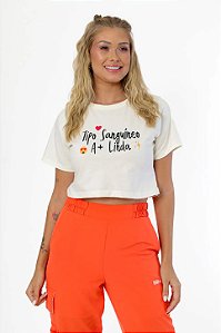 Cropped Tipo Sanguíneo: A+ Linda