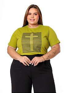T-shirt Feminina Cruz - Plus Size