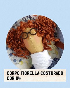 Corpo costurado para tilda Fiorella cor 4 ( BRINDE 1 CABELINHO)