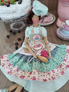 Apostila Vestido e Avental Tilda Confeiteira