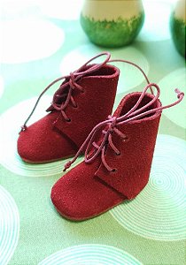 Bota para Tildas bordô 5cm