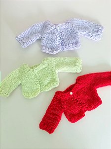 Kit 3 tricô para bonecas