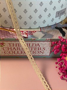 Renda de algodão crua 5mm/ metro