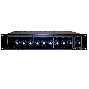 Pré Amplificador de Potência MS-250 Com Gongo - Multi Som