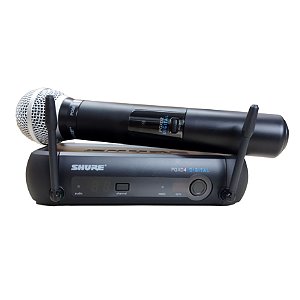 Microfone Sem Fio de Mão PGXD24 / PG58 - SHURE