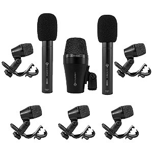 Kit 8 Microfones Para Bateria KMD 208 - KADOSH