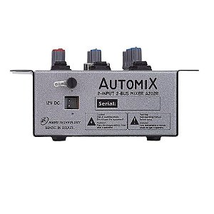 Mesa De Som 2 Canais AUTOMIX 12V A202R - LL Audio