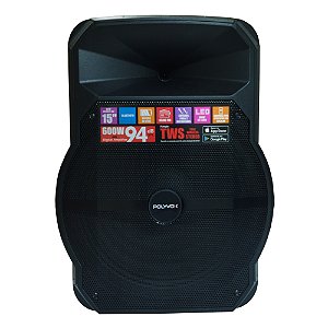 Caixa Ativa Com Bateria 600W 15 polegadas XC-515T - POLYVOX