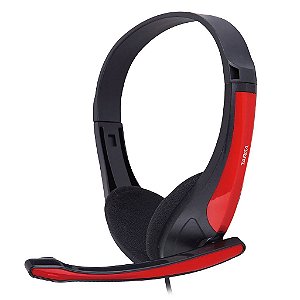 Fone De Ouvido Headset Gamer Targa Ph 250 Preto E Vermelho