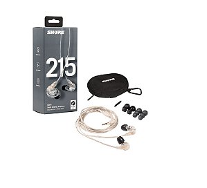 Fone de Ouvido In Ear Clean Sound Profissional SE215CL SHURE