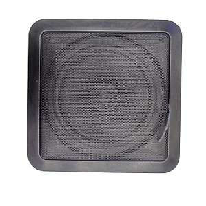 Arandela Coaxial Quadrada 6 Polegadas Preta Dsk Cq 670 Ppn