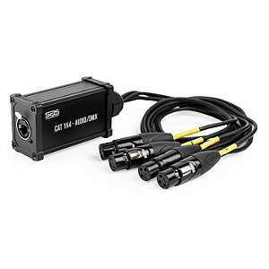 Medusa Montada Sas Cat 1x4 Xlr Linha Femea Santo Angelo