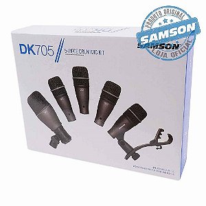 Kit 5 Microfones Para Bateria DK705 - SAMSON