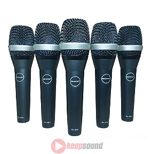 Kit 5 Microfones Profissionais de Mão SK-MD5-5 - SKYPIX