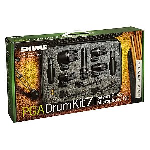 Kit 7 Microfones Para Bateria PGA DRUMKIT7 - SHURE