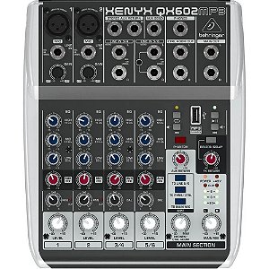 Mesa de Som Mixer Xenyx QX 602 MP3 - Behringer