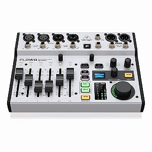 Mesa Digital de 8 Canais Com Interface de Áudio FLOW 8 - BEHRINGER