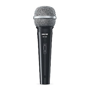 Microfone de Mão Multifuncional Com Fio Preto SV100 - SHURE