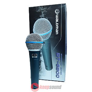 Microfone de Mão Profissional BROADCAST BT-5800 - WALDMAN