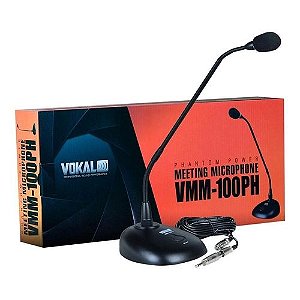 Microfone De Mesa Gooseneck Condensador VMM100PH - VOKAL