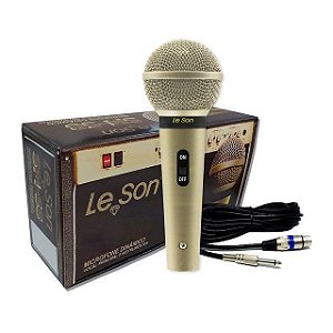 Microfone dinâmico cardióide SM-58 P4 CHAMPANHE - LESON