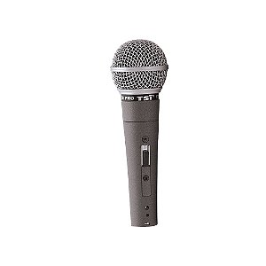 Microfone Dinâmico de Mão com Chave PRO-BR - TSI